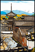 臼杵の秋切り絵