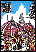 鶴市花傘鉾祭り