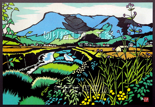 八面山切り絵