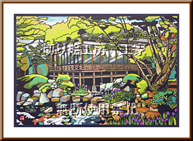 初夏の蓬莱観切り絵