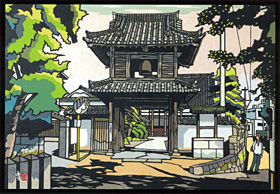 真宗大谷派獅子吼山　宝連坊切り絵
