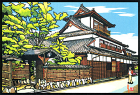 涛音寮（茶房さんがいや）切り絵