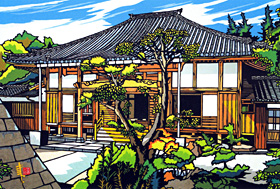 豊田山多福院切り絵