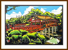 宇佐神宮呉橋切り絵