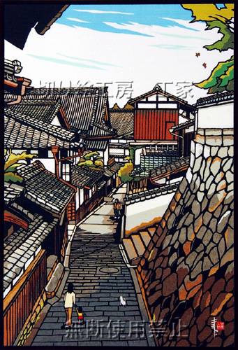 臼杵の寺町切り絵